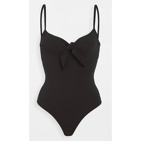 ATM Pima Cotton Knotted Thong Bodysuit, Large - Picture 1 of 12